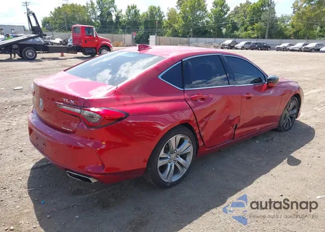 2021 Acura Tlx Technology Package z USA, uszkodzony, nr VIN 19UUB6F43MA007342